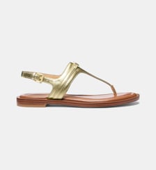 Sandales plates Mandy en cuir Michael Kors