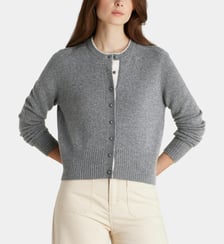 Cardigan droit court Dali en laine Galeries Lafayette