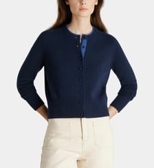 Cardigan droit court Dali en laine Galeries Lafayette