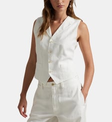 Gilet tailleur sans manches signature Polo Ralph Lauren