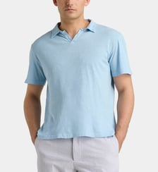Polo droit Simon en lin et coton Officine Générale