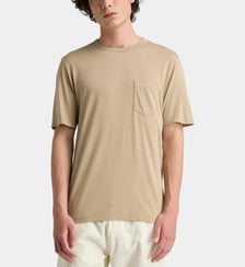 t-shirt droit uni poche Officine Générale