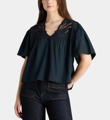 Top Dalhia ample en coton Galeries Lafayette