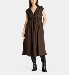Robe Déesse évasée mi-longue en coton Galeries Lafayette