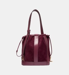 Sac seau Elles M en cuir Lancel