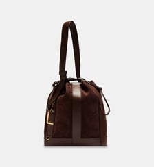 Sac seau Elles M en cuir Lancel