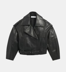 Veste trench droite Yuria en cuir Iro