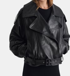 Veste trench Yuria droite en cuir Iro