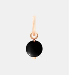 Pendentif - Tiny bead en or rose et onyx Ginette Ny