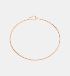 Jonc rigide avec crochet en or rose - S Ginette Ny