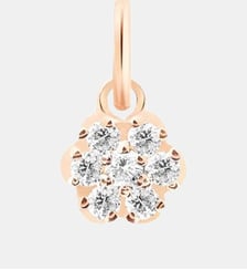 Pendentif - Lotus en or rose et diamants  Ginette Ny