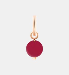 Charm en or rose et corail - Bead Ginette Ny