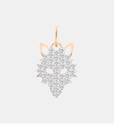 Pendentif - Wolf en or rose et diamants  Ginette Ny
