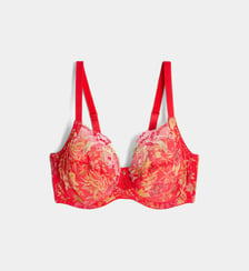 Soutien-gorge Forêt Rubis à motifs fleuris Lise Charmel