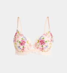 Soutien-gorge Libertine en Fleurs coques à motif fleuri brodé Lise Charmel