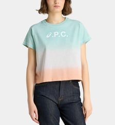 T-shirt crop ample Cloud dip dye en coton bio Asics x A.P.C. A.P.C.