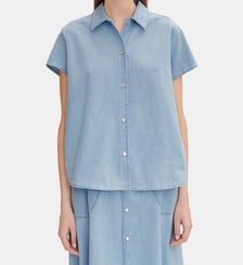 Chemisette Marina en denim A.P.C.