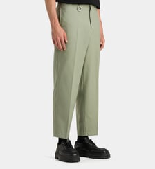 Pantalon droit court laine vierge mélangée Etudes Studios