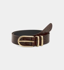 Ceinture Hiesty façon croco cuir Galeries Lafayette
