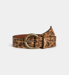 Ceinture Hiros Suède animalier  Galeries Lafayette