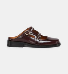 Sandales sabots Bambi en cuir  Marni