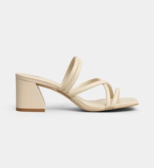 Mules Via à talons cuir Galeries Lafayette