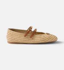 Ballerines en crochet signature Prada