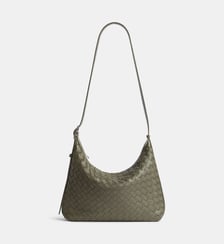 Sacoche Traveler en cuir tressé Bottega Veneta