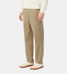 Pantalon droit en toile de coton stretch Lacoste