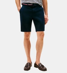Bermuda Brooklyn droit ceinturé twill coton stretch Tommy Hilfiger