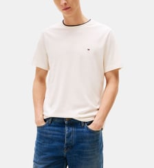 T-shirt droit signature Tommy Hilfiger