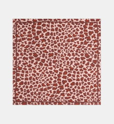 Carré plissé Fauve à motif léopard Galeries Lafayette