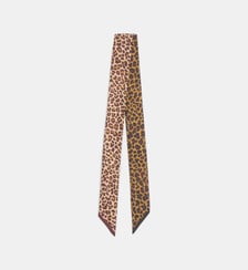Echarpe fine Fauve animalier en soie Galeries Lafayette