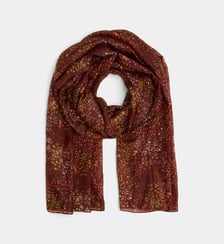 Foulard Flavie fleuri en soie Galeries Lafayette