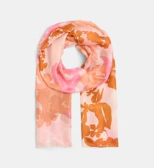 Foulard Filo floral soie Galeries Lafayette