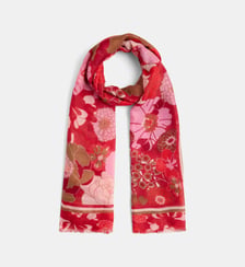 Étole Fraisia fleurie Galeries Lafayette