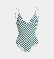 Maillot de bain 1 pièce Laurie à carreaux Calipige
