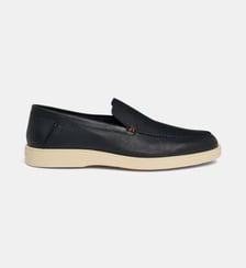 Mocassins en cuir foulonné signature Santoni