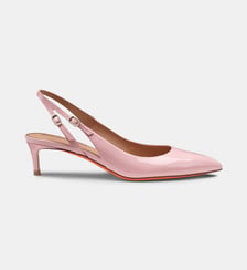 Escarpins sling back en cuir signature Santoni