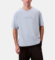 T-shirt droit coton signature Calvin Klein