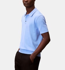 Polo Supima en coton effet maille Calvin Klein