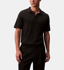 Polo Supima en coton effet maille Calvin Klein