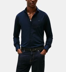 Chemise slim en popeline stretch Tommy Hilfiger