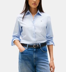 Chemise droite en coton Tommy Hilfiger