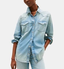Surchemise droite en denim Tommy Hilfiger
