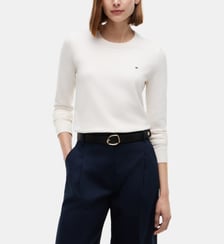 Pull slim en coton mélangé Tommy Hilfiger