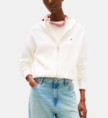 Sweat ample zippé à capuche Tommy Hilfiger