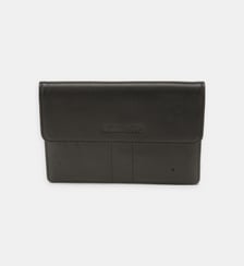 Pochette enveloppe en cuir signature Arthur & Aston