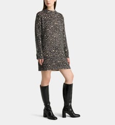 Robe droite Beryl Leo motif animalier Galeries Lafayette