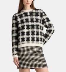 Pull Rivage Caro à carreaux Galeries Lafayette